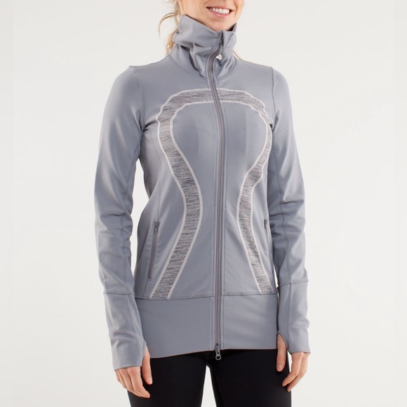 lululemon athletica Jackets & Blazers - Lululemon In Stride Jacket, Fossil / Wee Are From Space Coal Fossil, Size 4